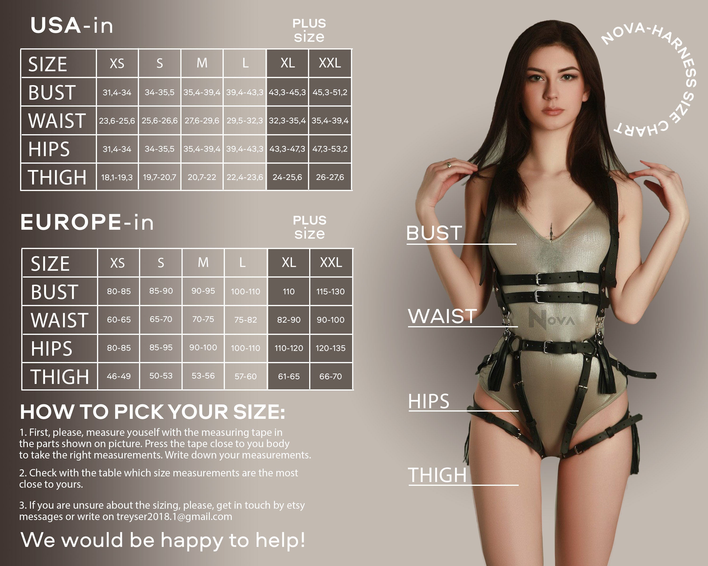 Legs Leather Garters for Women, Thigh Harness Belt, Minimalism Garter, Sexy Body Bondage, Plus Size Harness, Fetish Play DDLG Submissive