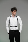 Gift for Boyfriend Laether Chest Harness Top Shoulder Waist Bondage Belt Casual Simple Body Accessory for Man Husband Gay Valentines Day