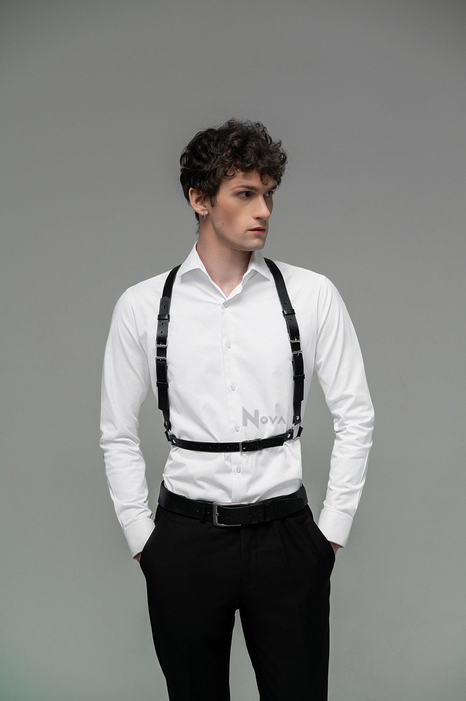 Waist Shoulders Harness, Simple Harness, Mens Leather Harness, Body Harness, Gay Harness, Chest Harness Men, Casual Harness, BDSM Fetish