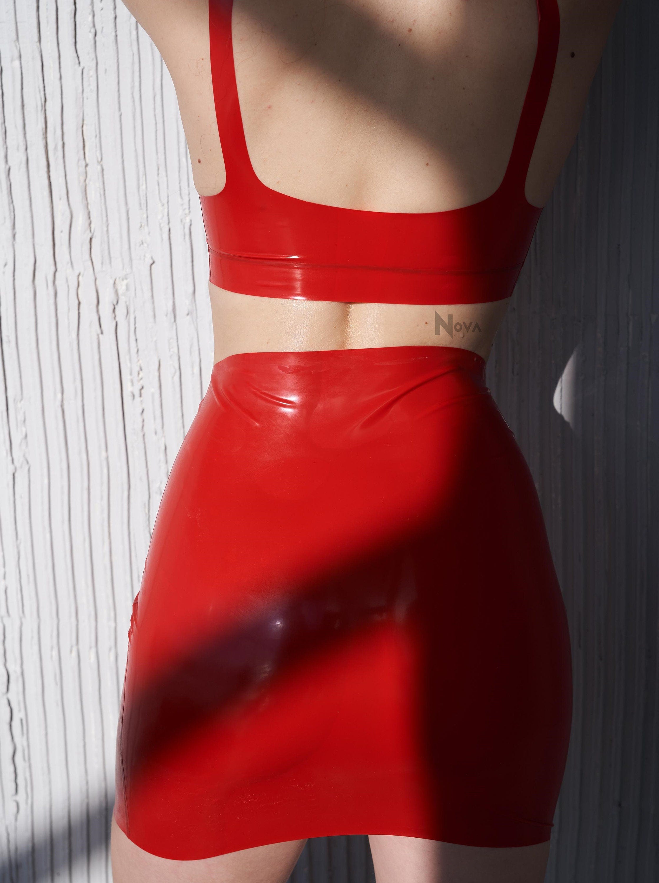 Latex Mini Skirt – Shiny Rubber Fetish Skirt for Women