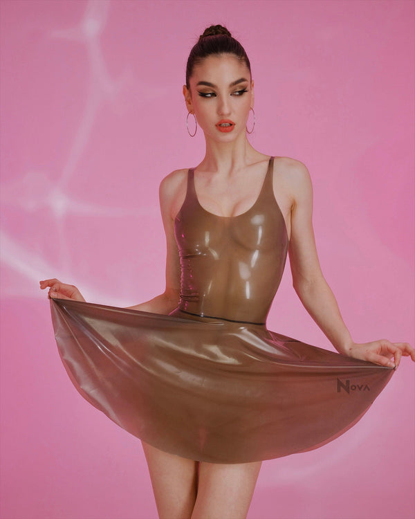 Crossdress Transparent Latex BDSM Dress