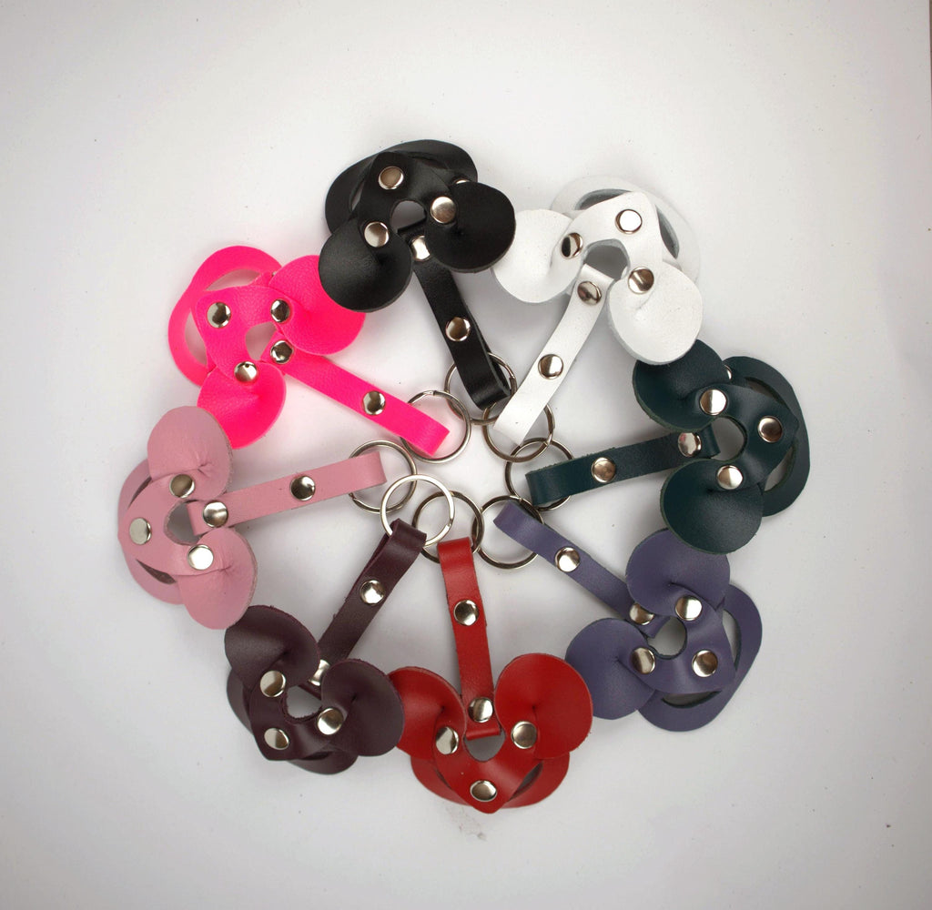 Gift for Girlfriend Leather Keychain Mini Mouse Animal Mask Accessory BDSM Fetish Dominatrix Harness Trinket for Boyfriend