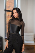 Leather Harness Corset Belt Waist Top Fashion Bustier Bodice Accessory Stylish Outfit Casual for Woman