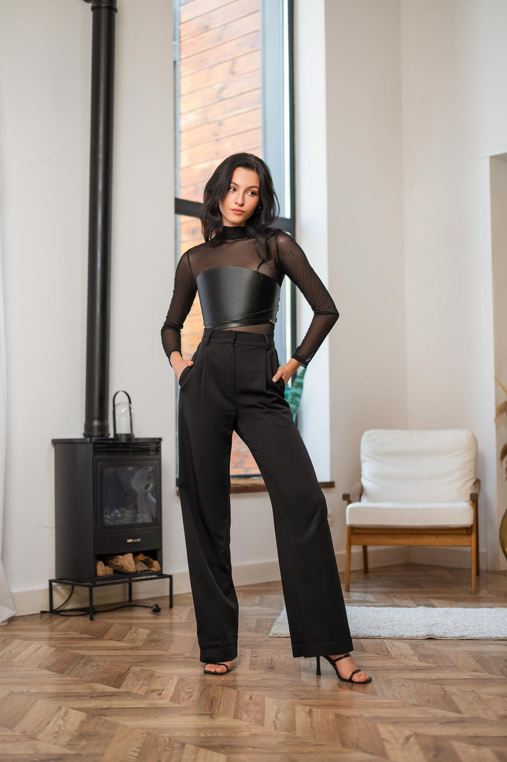 Gift for Her Leather Harness Corset Belt Waist Top Fashion Bustier Bodice Accessory Stylish Outfit Casual for Woman Girlfriend Wife Bestie