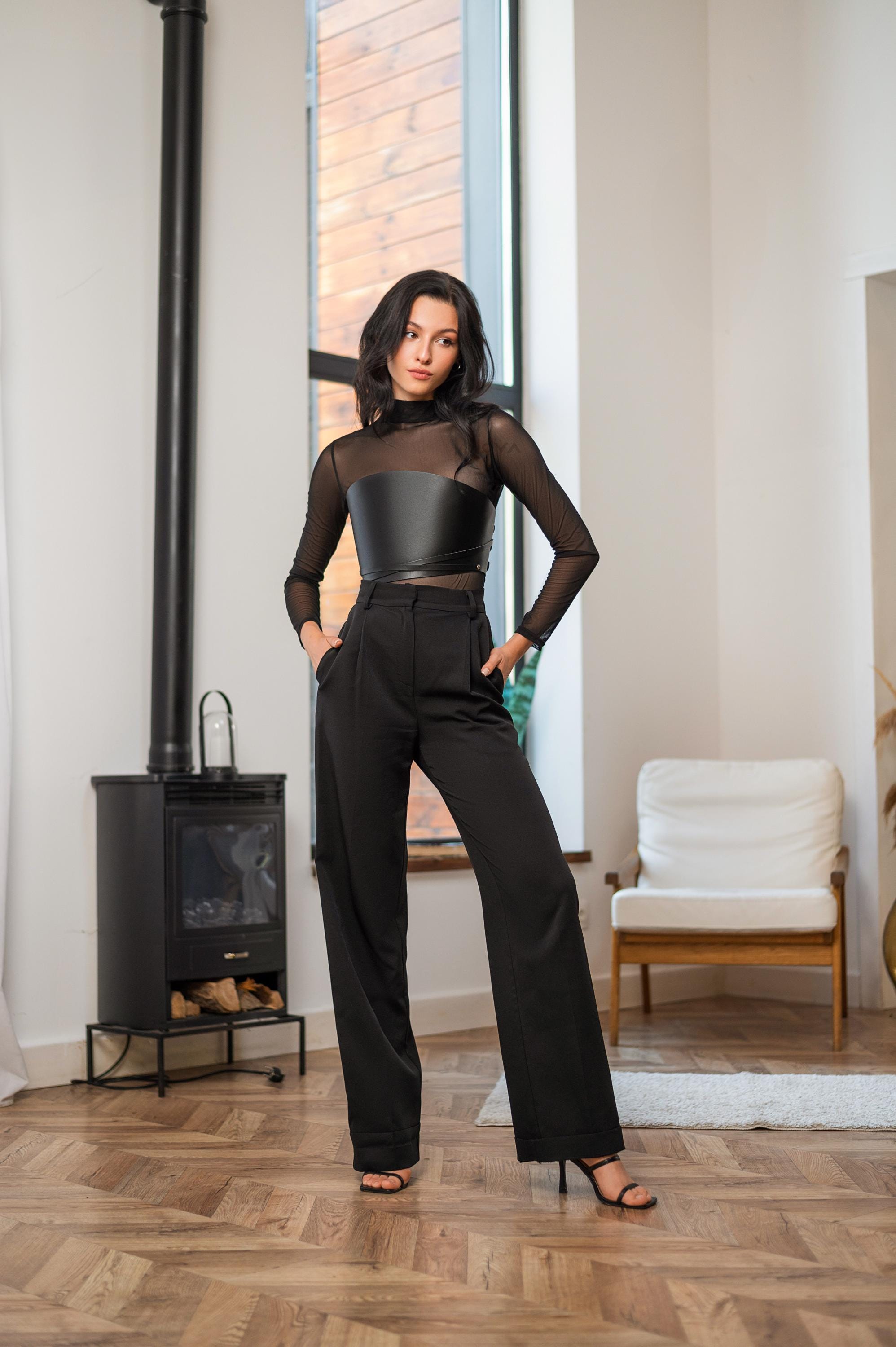 Leather Harness Corset Belt Waist Top Fashion Bustier Bodice Accessory Stylish Outfit Casual for Woman Gift for Her Girlfriend Wife